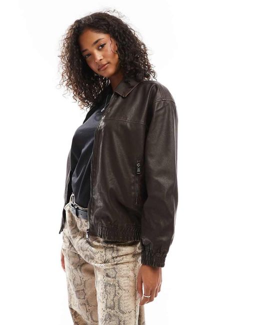 Giacca Dad Fit di Pull&Bear in Black