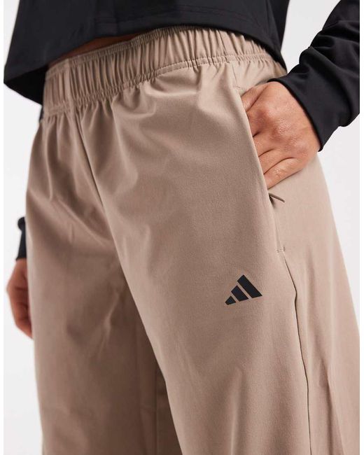 Adidas Originals Brown Workout Essentials Woven Training Pants