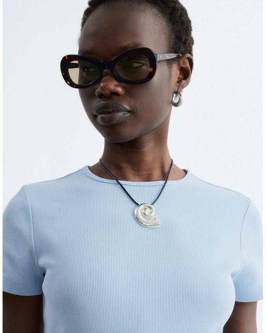 & Other Stories White Short Sleeve T-Shirt Midi Dress