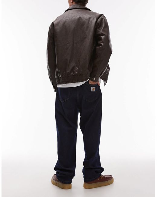 Landon - jean ample coupe ajustée - bleu foncé Carhartt pour homme en coloris Blue