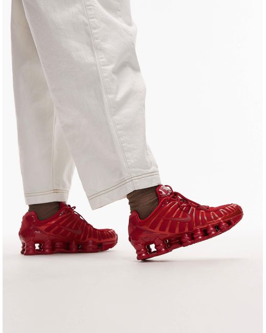 Shox tl - baskets Nike en coloris Red