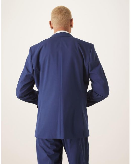 Americana Azul Marino De Corte Slim Liam De SELECTED de hombre de color Blue