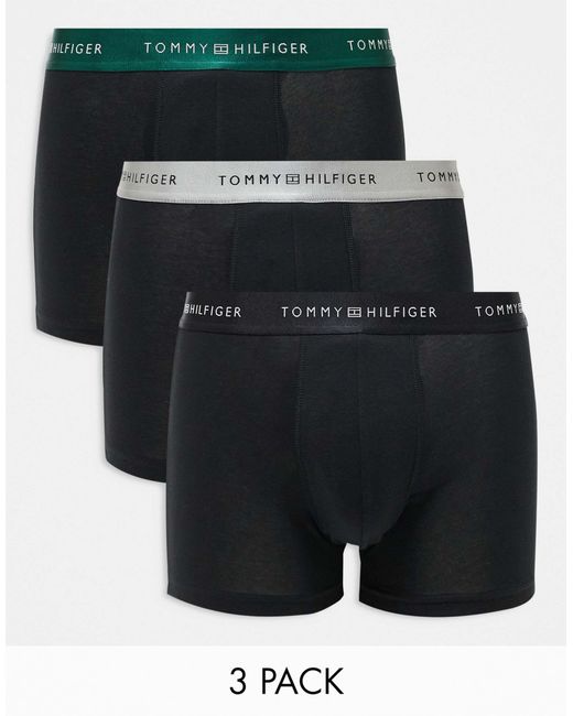 Signature essential - lot Tommy Hilfiger pour homme en coloris Black