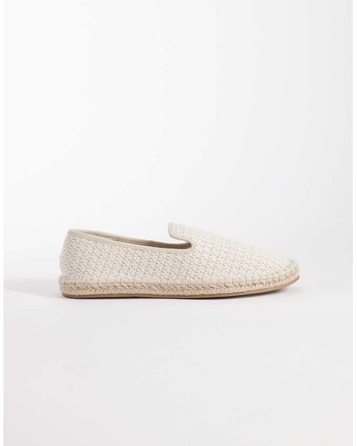 ASOS Geweven Espadrilles in het Natural voor heren