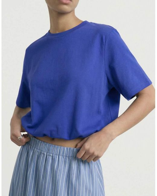 HYPEDROP Blue Cropped T-Shirt