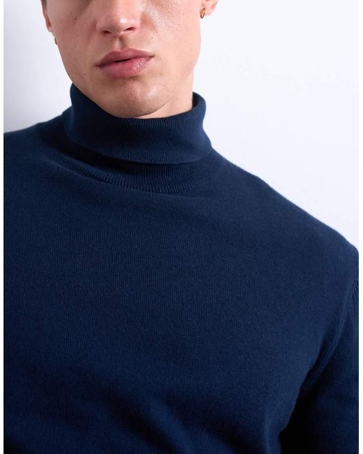 Dolcevita Basic di Topman in Blue da Uomo