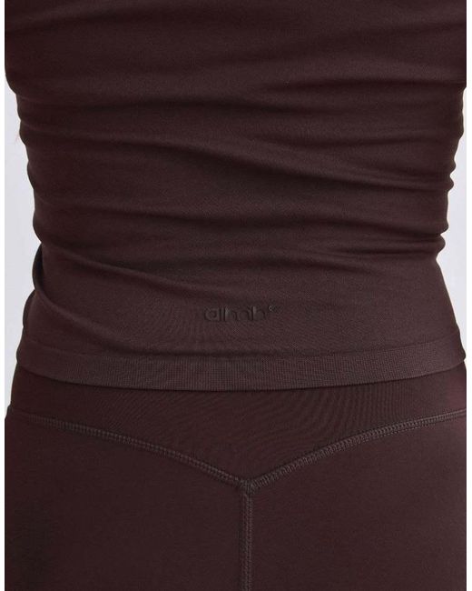 Aim'n Purple Chocolate Shape Seamless One Shoulder Bralette
