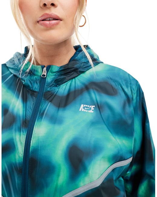 Icon clash - veste tissée imprimée Nike en coloris Blue