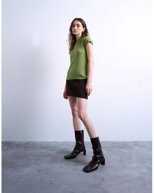 TOPSHOP Green Everyday Tee