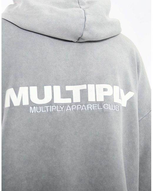 Multiply - sweat à capuche oversize - délavé Multiply Apparel en coloris Gray
