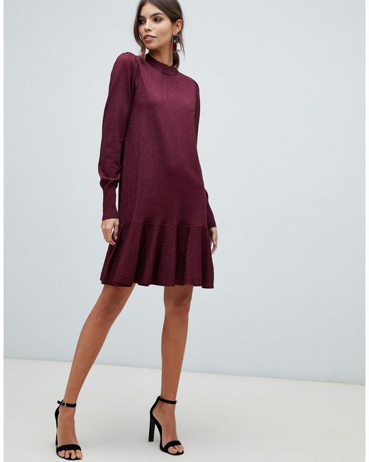 jumper dress with frill bottom