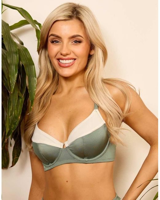 Wolf & Whistle Green X Isabella Whittingham Underwire Bikini Top