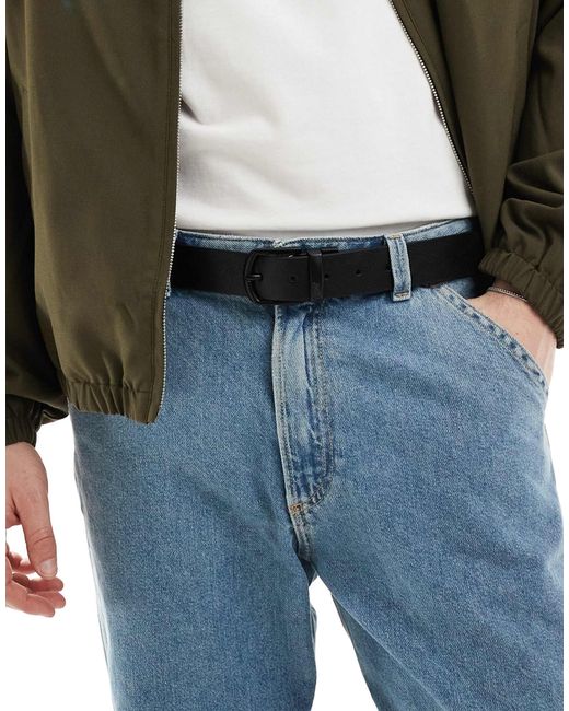 Pull&Bear Blue Reversible Belt for men