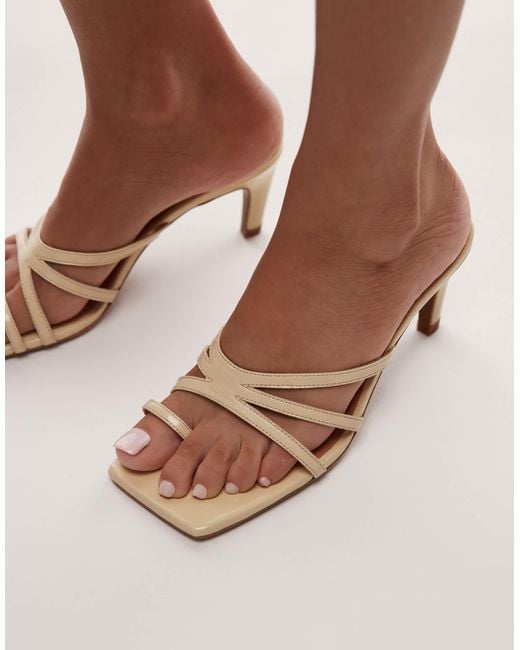 TOPSHOP White Premium – ida – riemchen-sandaletten aus echtleder