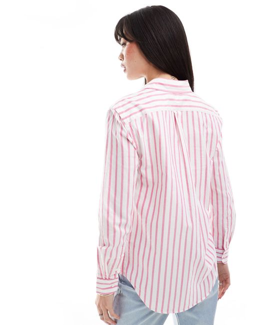 Chemise oxford rayée à logo Polo Ralph Lauren en coloris Pink