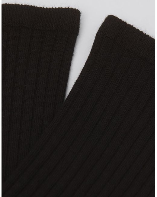 Calzedonia Black Ribbed Short Socks