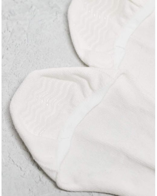 ASOS White 5 Pack Invisible Liner Socks for men