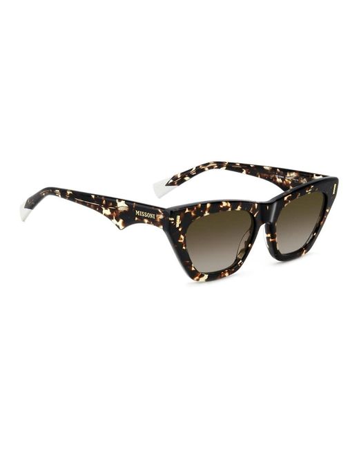 Missoni Sunglasses Black Bold Cat Eye Sunglasses With Shaded Lenses