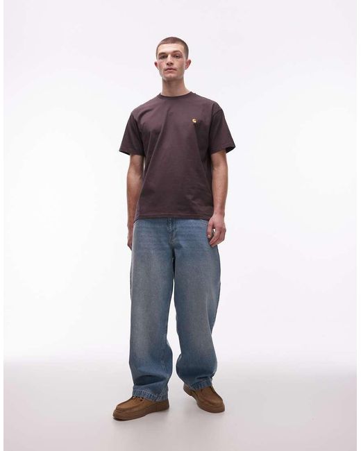 Carhartt American Script in het Purple voor heren