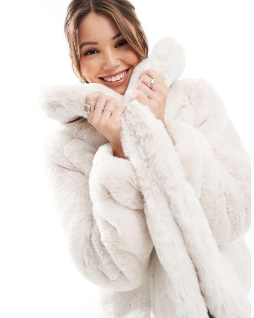 Chaqueta Blanca De Piel Sintética De -Blanco Morgan de color White