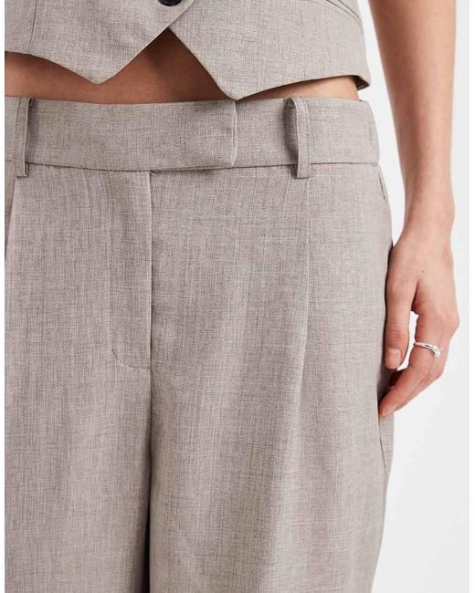 ONLY White Wide Leg Tailored Trousers Co-ord