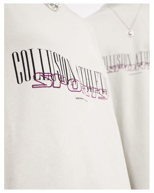 Collusion Gray Unisex Athletics Varsity T-shirt