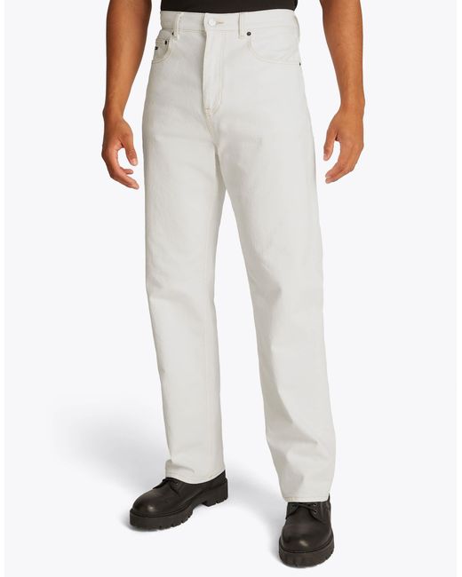 Tommy Hilfiger White Otis Regular Straight Jeans for men