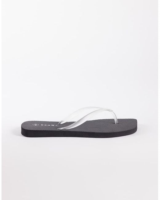 SEQWL White Jelly Strap Thongs