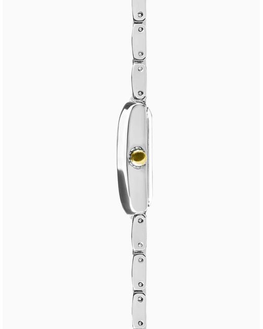 Sekonda White Montreal 21Mm Analogue Watch With Two Tone Case And Alloy Bracelet With Dial
