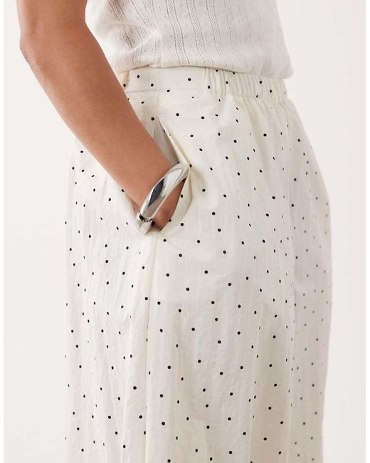 ASOS White Asos Design Petite Cotton Nylon Blend Pull On Balloon Trousers