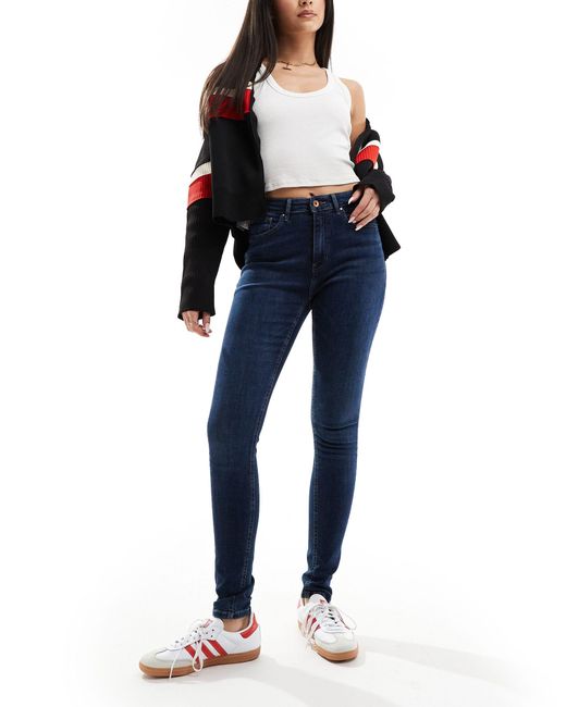 ONLY Blue High Waist Skinny Jeans
