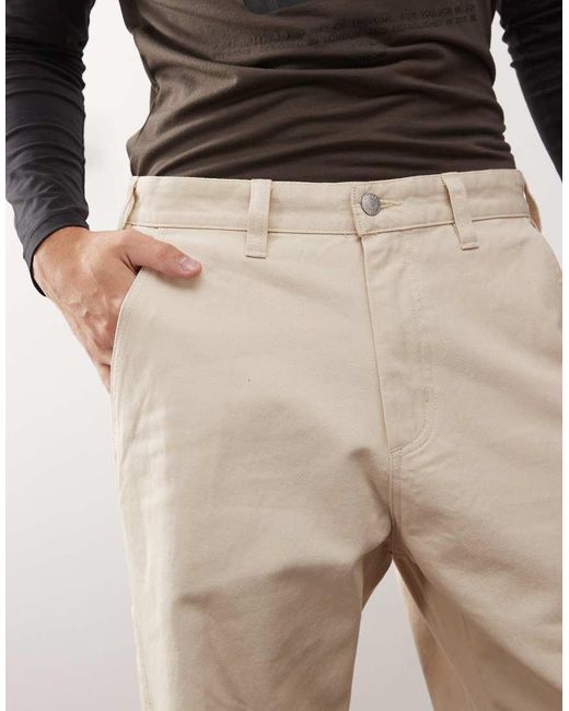 Pantalones Beis De Estilo Carpintero Hardwork De -Beis Neutro Obey de hombre de color Natural