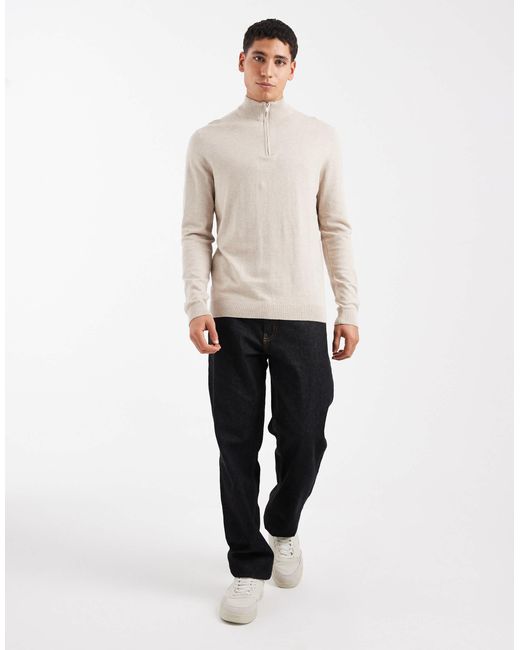 Only & Sons – strickpullover in Natural für Herren