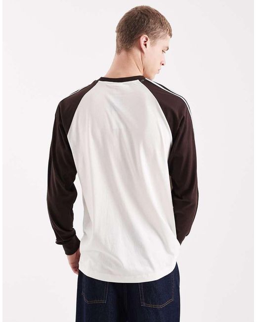 Adidas Originals Blue Long Sleeve Ringer T-shirt