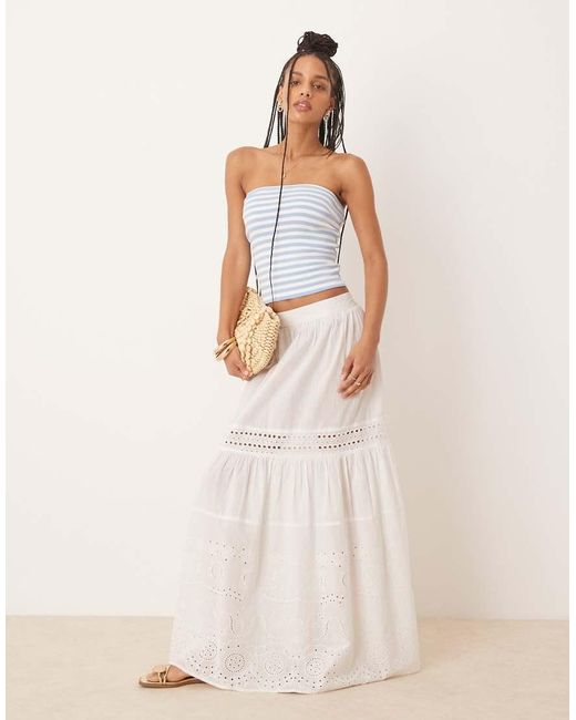 Gina Tricot White Bandeau Tube Top
