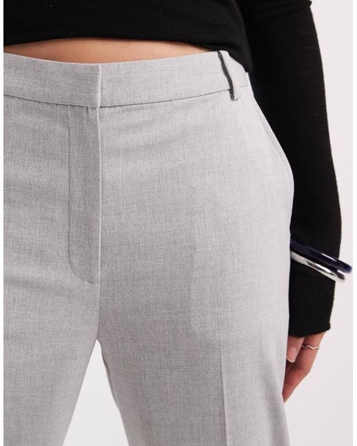 ASOS White Tailored Slim Straight Ankle Grazer Trousers