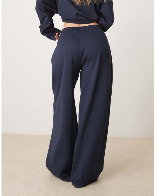 Pantalones De Pernera Muy Ancha De Tejido Entrelazado De (Parte De Un Conjunto) ASOS de color Blue