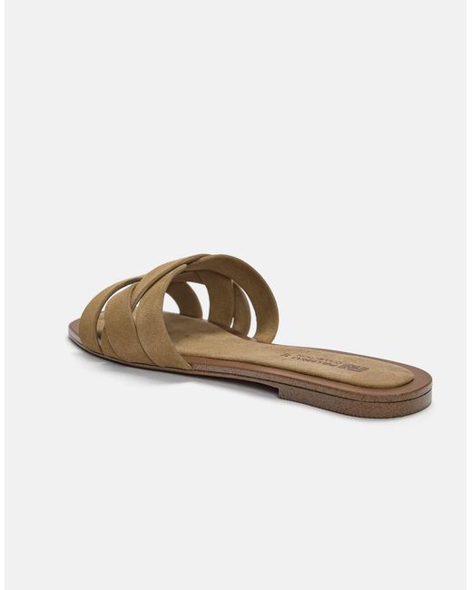 Pull&Bear Multicolor – flache ledersandalen