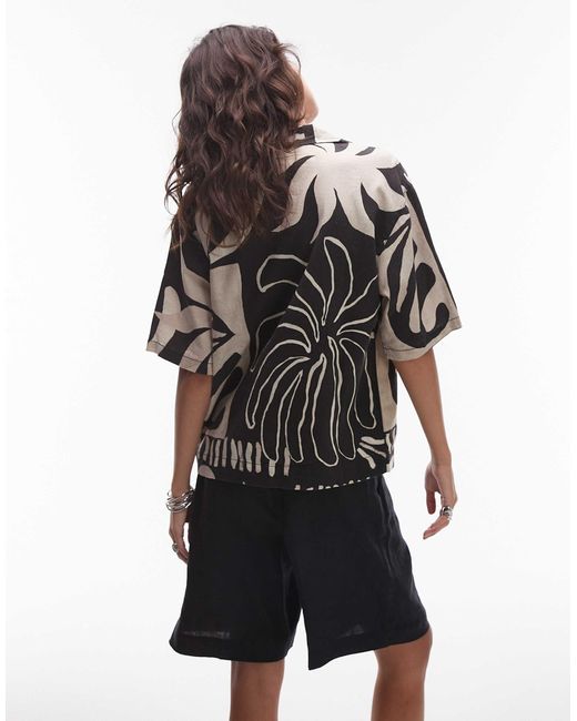 TOPSHOP Multicolor Resort Shirt