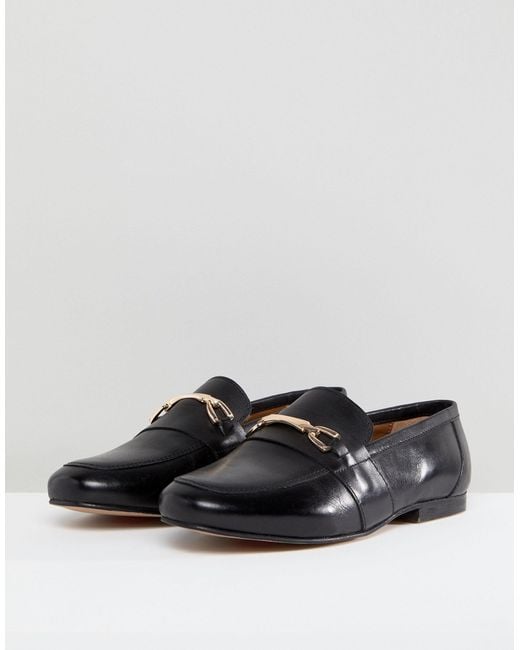 ASOS Wide Fit Movement Leather Loafers 