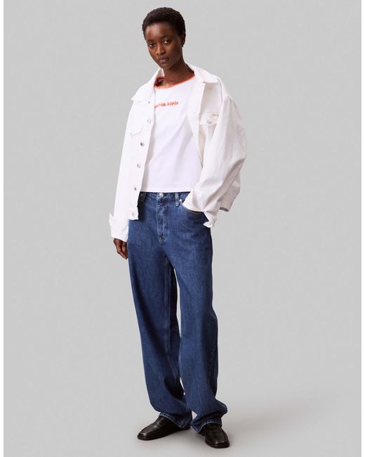 Calvin Klein White – ringer-t-shirt