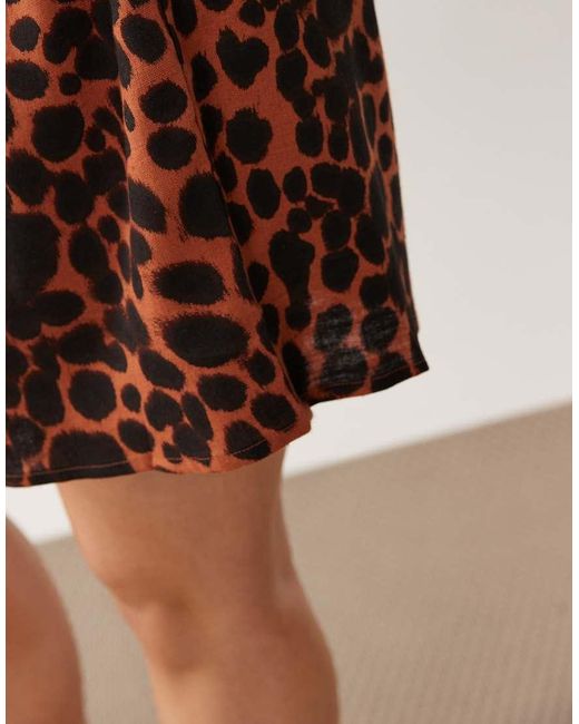 ASOS Black Asos Design Curve Linen Co-Ord Short