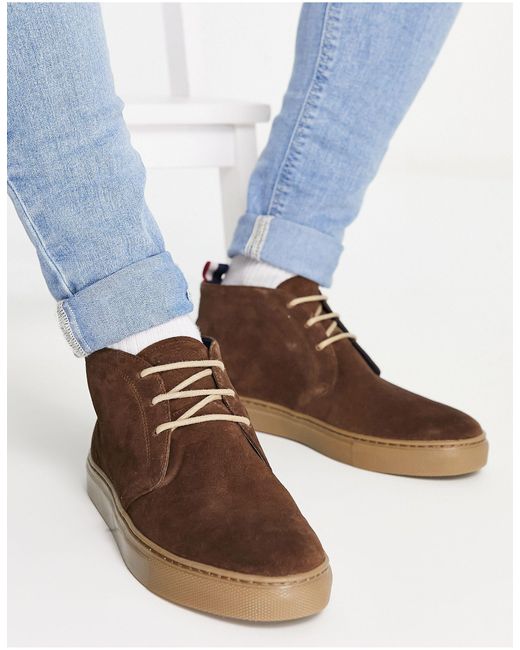 Ben Sherman Casual Suede Chukka Boots in Blue for Men | Lyst