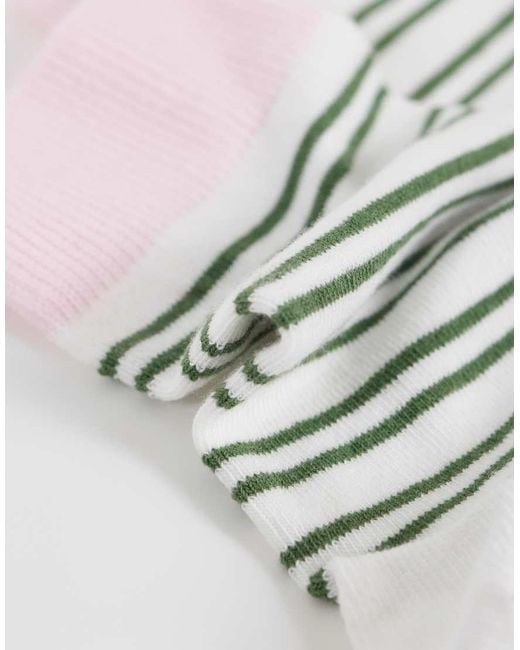 ASOS White Asos Deisgn Striped Socks