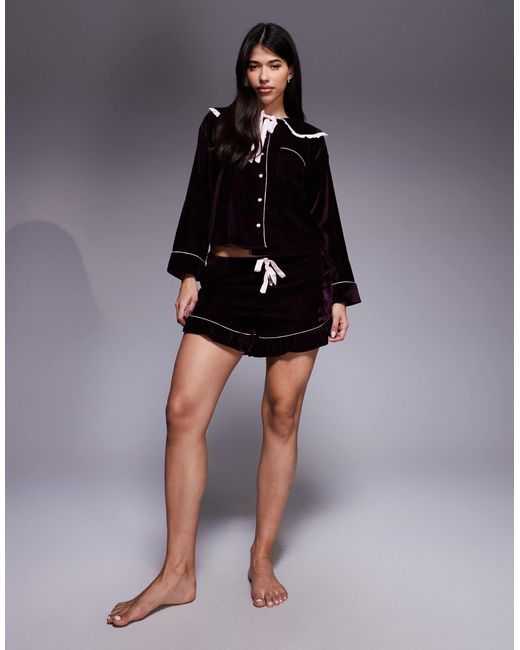 River Island Multicolor – pyjama aus samt