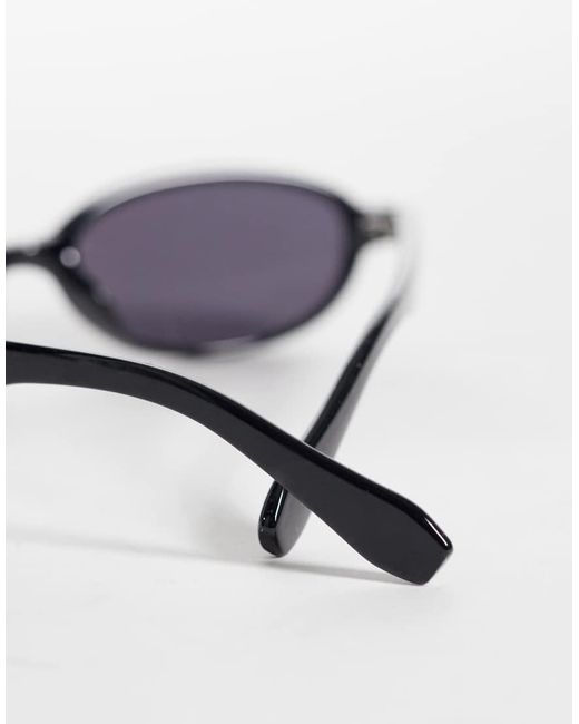 Weekday Blue Oval Sunglasses