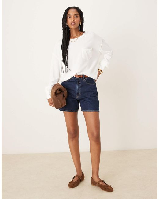 Free People Natural Fade Into You Pocket Detail Long Sleeve T-shirt