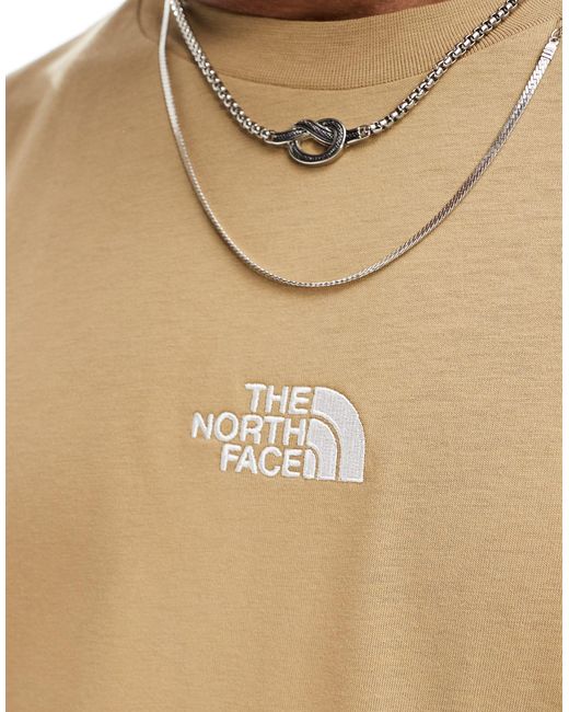 The North Face – schweres oversize-t-shirt in Natural für Herren