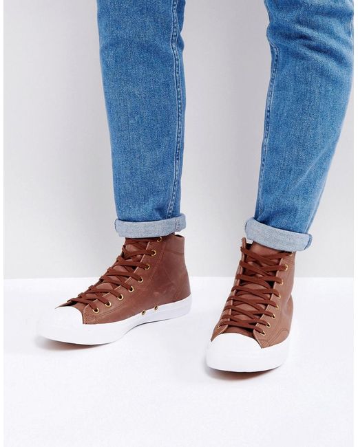 jack purcell leather brown