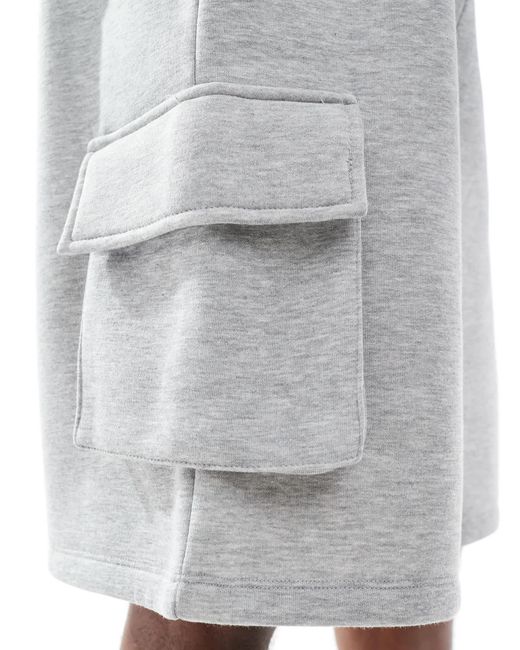 ASOS – länger geschnittene oversize-shorts in Blue für Herren